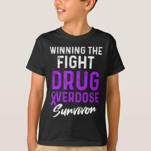 Drug Overdos Medveten Warrior Överlevare 36 T Shirt