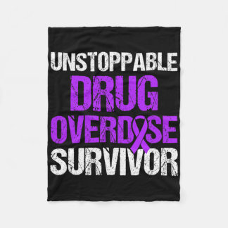 Drug Overdos Medveten Warrior Överlevare 40 Fleecefilt