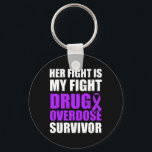 Drug Overdose Awareness Warrior Survivor 23  Nyckelring<br><div class="desc">Drug Overdose Awareness Warrior Survivor 23</div>