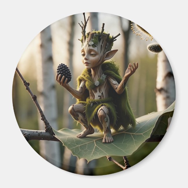Druid Bard Fae in Poetic Mood Magnet (Framsidan)