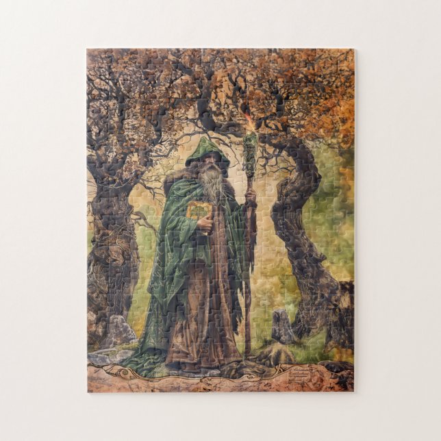 Druid Celtic Wise Priest of Nature Pussel (Vertikal)