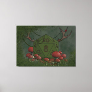Druid D20 Canvastryck