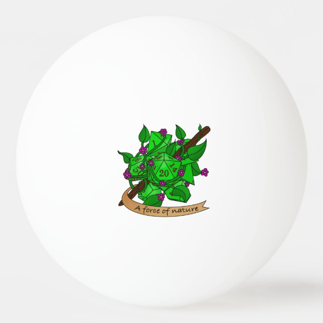 Druid Dice Design Pingisboll (Framsidan)