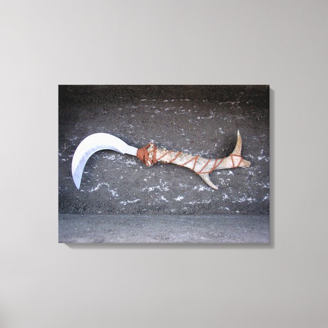 Druida, bolline, druid, hoz, wicca canvastryck (Framsida)