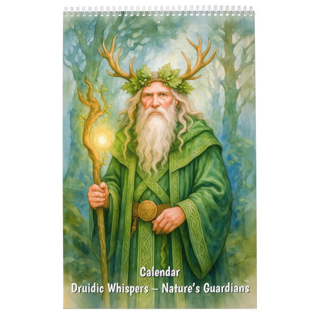 Druidiska viskningar – Naturens väktare Kalender (Omslag)
