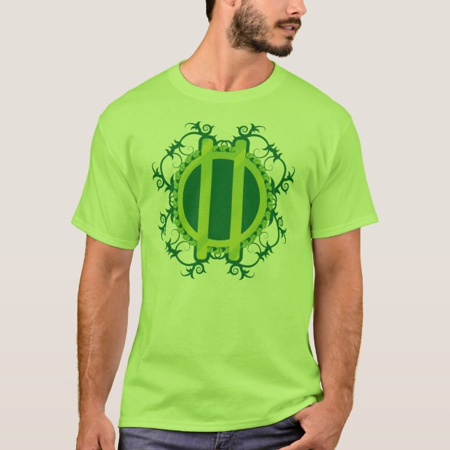 Druidkran och notsystem tee shirt (Framsida)