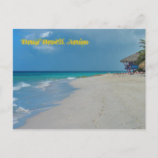 Druif Beach Aruba Postcard Vykort