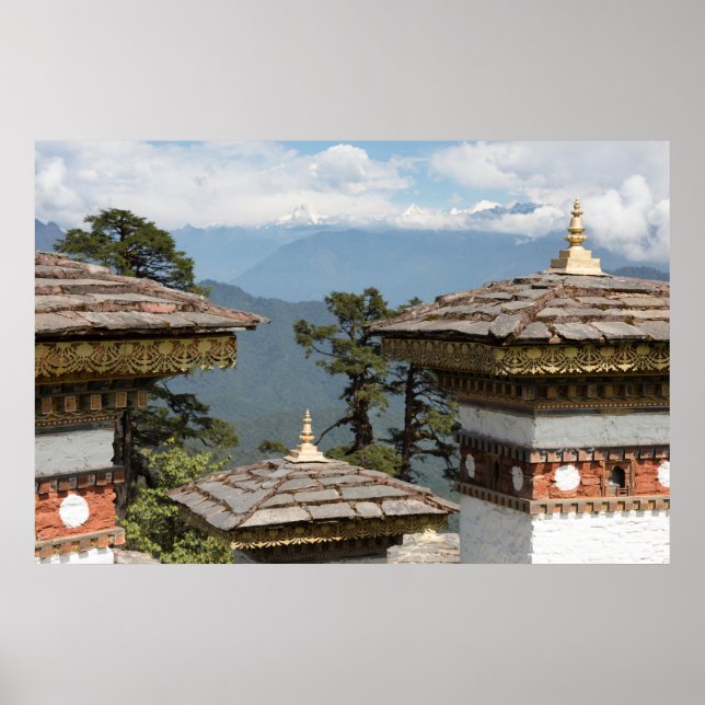Druk Wangyal Chortens Poster (Framsidan)