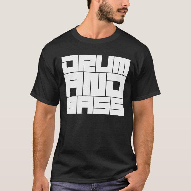 Drum and Bass logo design T Shirt (Framsida)