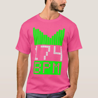 Drum Bass 174 Bpm - Dnb Jungle Party Raver Dj Gif T Shirt