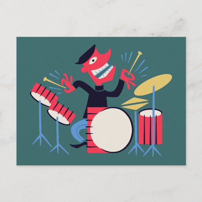 Drum Beatnik Vykort (Framsida)