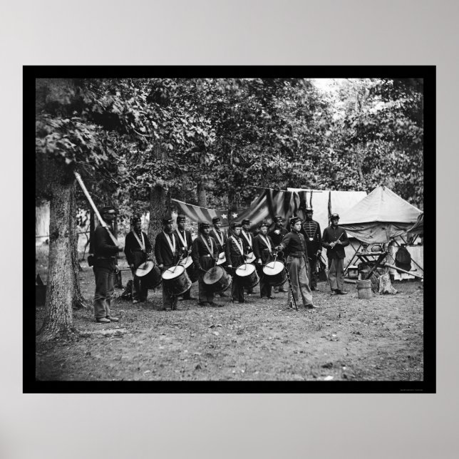 Drum Corps in Bealeton, VA 1863 Poster (Framsidan)