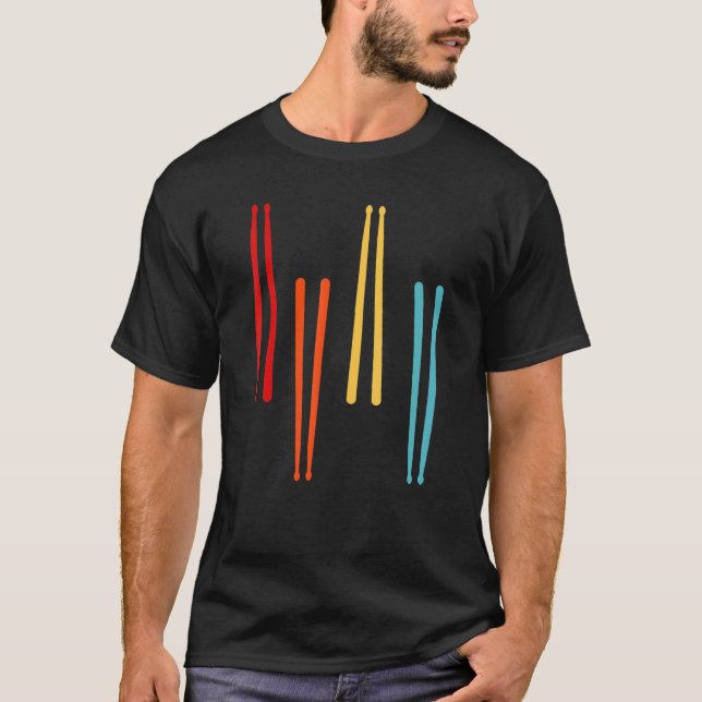 Drum Drummer Drum Music T Shirt (Framsida)