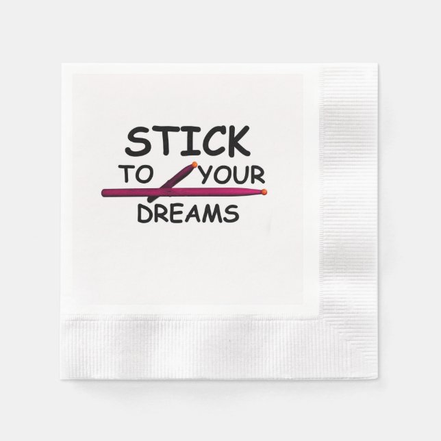 Drum Drummer Musician Band Dining Plate Pappersservett (Framsidan)