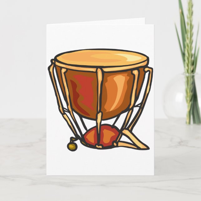 Drum Greeting Cards Kort (Framsida)