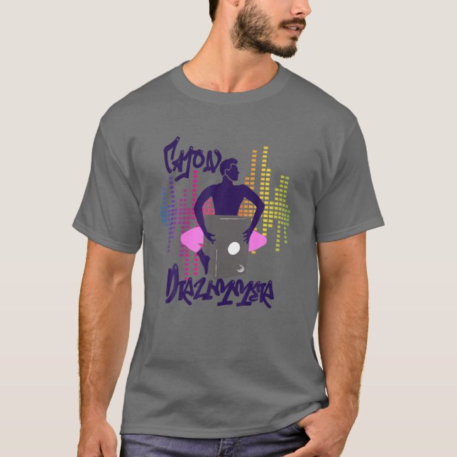 Drum Heartslag Music Älskare Gift for Drummer - Ca T Shirt (Framsida)