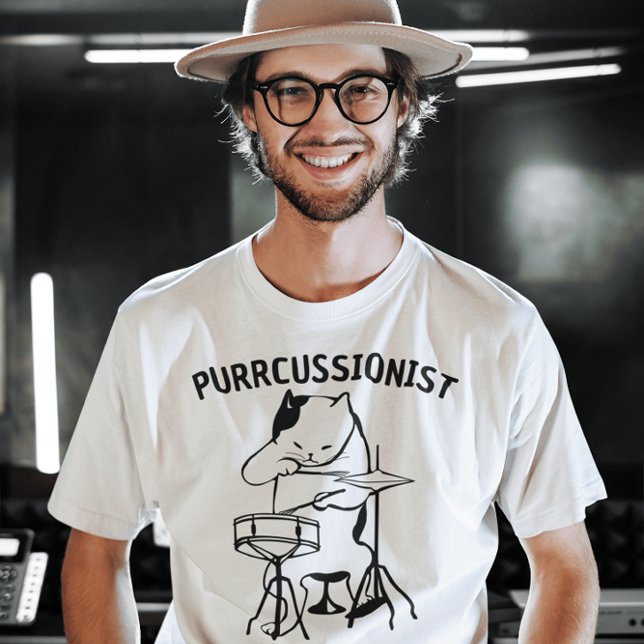 DRUM, KAT DRUMMER FUNNY PUN T-shirt (Skapare uppladdad)