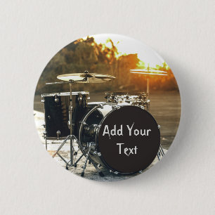 Drum Kit Drummer Sten Anpassa Knapp