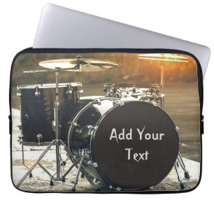 Drum Kit Drummer Sten Anpassa Laptop Fodral