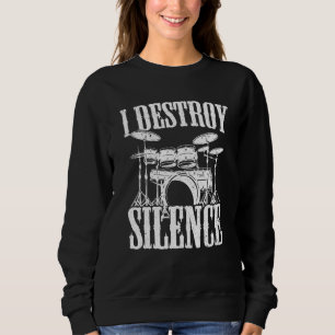 Drum Kit I Drummer I Drumming I Deroy Silence T Shirt
