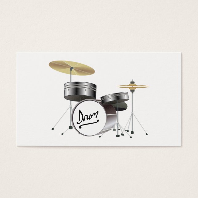 Drum Kit Visitkort (Framsidan)