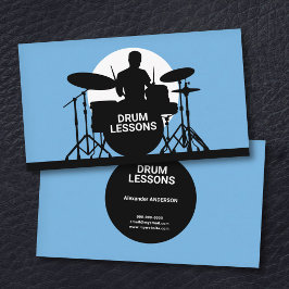 Drum Lessons Visitkort
