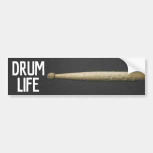 Drum Life Drumstick Percussionist Drummer Musician Bildekal