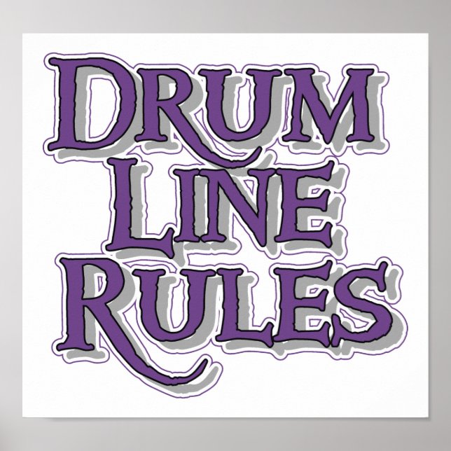 Drum Line Regler Poster (Framsidan)