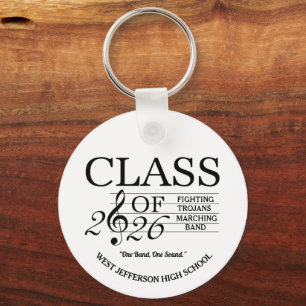 DRUM MAJOR Class of 2026 Marching Band Keychain Nyckelring