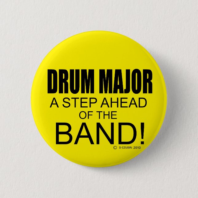 Drum Major ett steg framför bandet! Knapp (Framsida)