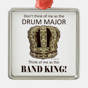 Drum Major Kung Julgransprydnad Metall