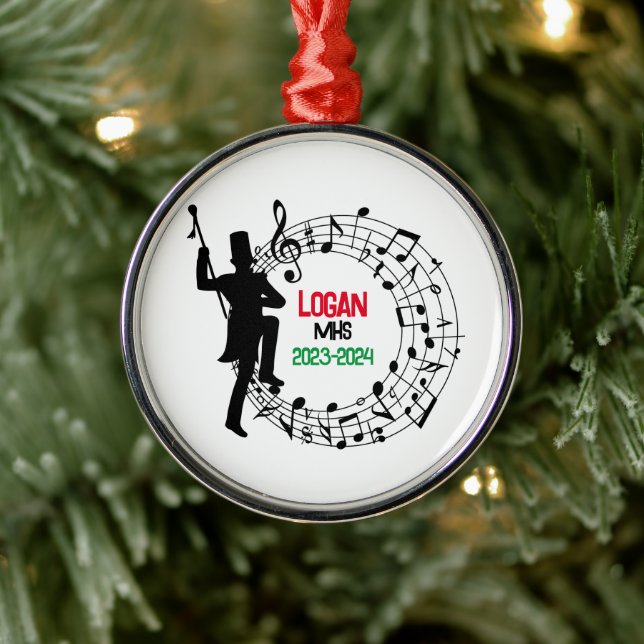 Drum Major Marching Band jul Ornament (Träd)