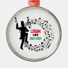 Drum Major Marching Band jul Ornament