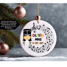 Drum Major Marching Band jul Ornament