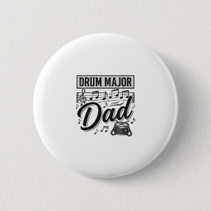 Drum Major Pappa Vintage Musik T-Shirt Design_1 Knapp