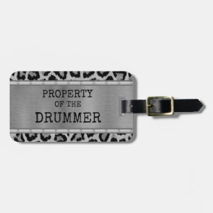 Drum Märkre Egendom av Drummer Drumming Percussion Bagagebricka