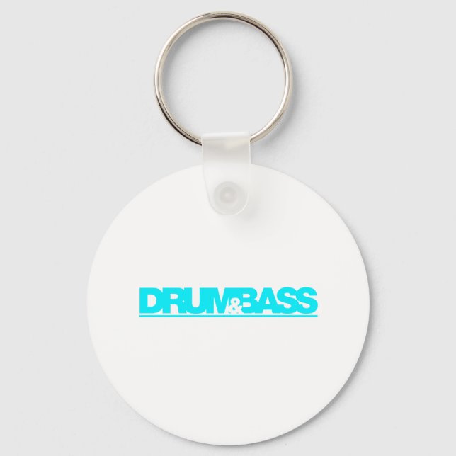 Drum N Bass - DJ Disk Jockey Vinyl Music Nyckelring (Framsida)