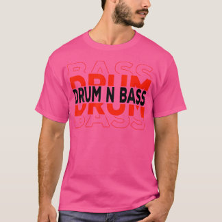 Drum N Bass Dnb Astronaut Space Electro Music Drum T Shirt