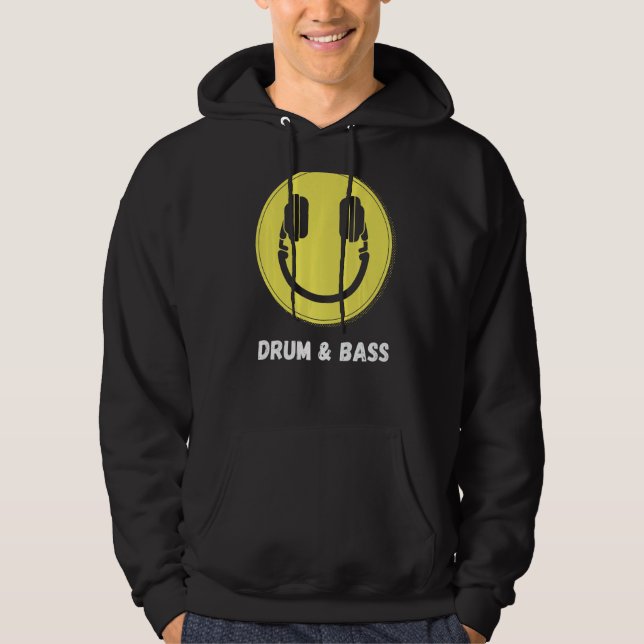 Drum och Bass EDM Music DNB Hoodie (Framsida)