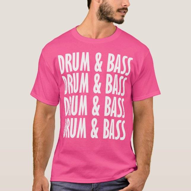 Drum och bass Music Liquid Jungle Edm Coola B T Shirt (Framsida)
