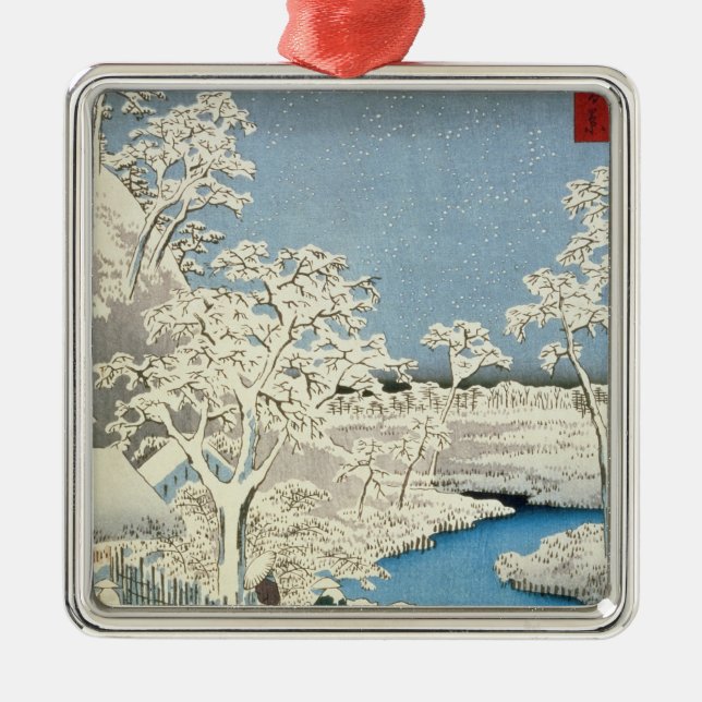 Drum överbryggar och backen för inställningssol på julgransprydnad metall (Framsidan)