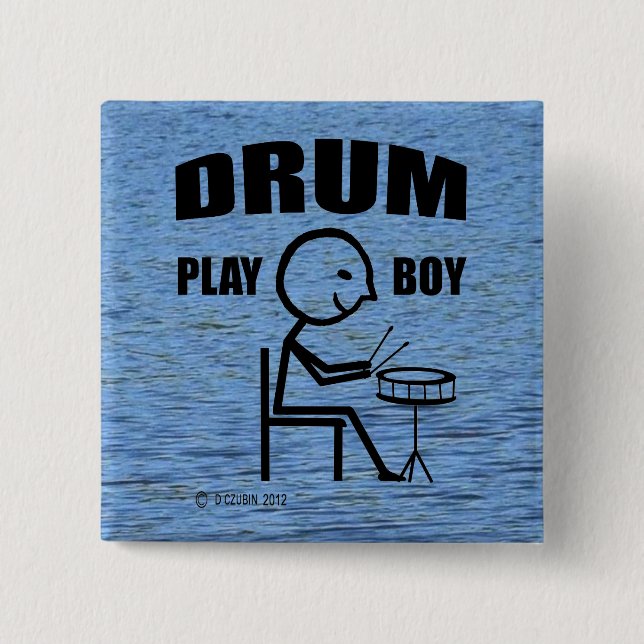 Drum Play Boy Knapp (Framsida)
