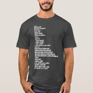 Drum Rudiments Drummer RRLL T Shirt