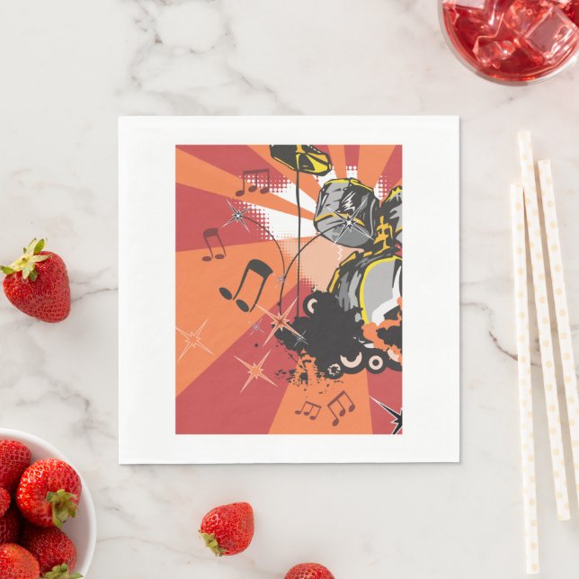 Drum Set Music Pappersservett (Insitu)