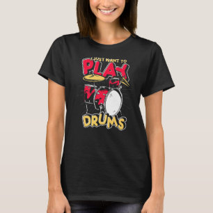 Drum Set Percussion Music Drummer Musician Drums T Shirt