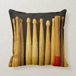 Drum Sticks Drummer Musician Percussion Pillow Kudde