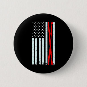 Drum Sticks med Vintage American Flagga for Knapp