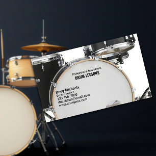 Drum Teacher Visitkort
