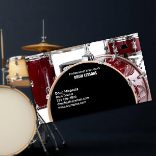Drum Teacher Visitkort
