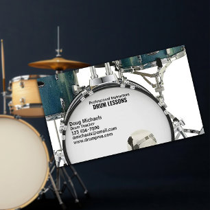 Drum Teacher Visitkort